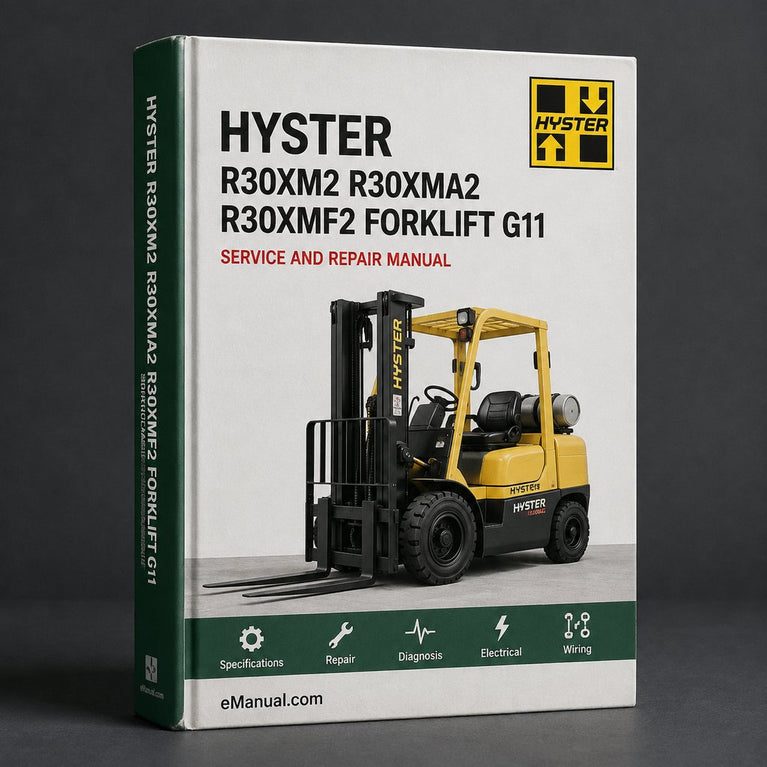HYSTER R30XM2 R30XMA2 R30XMF2 Forklift Service Repair Manual & Parts Manual (G118)