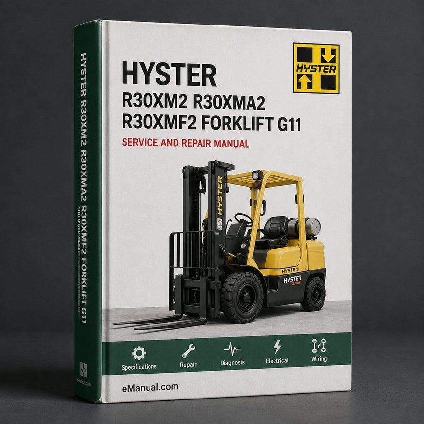 HYSTER R30XM2 R30XMA2 R30XMF2 Forklift Service Repair Manual & Parts Manual (G118)