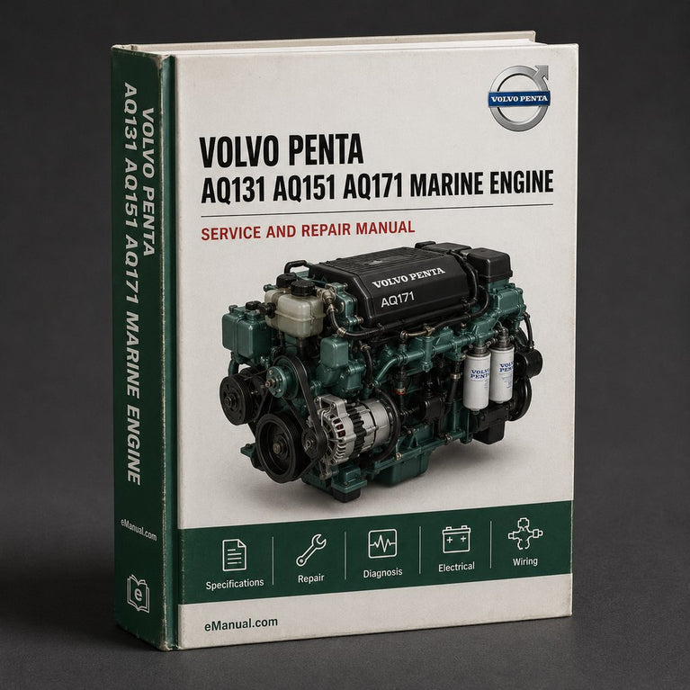 VOLVO PENTA AQ131 AQ151 AQ171 Marine Engine Full Service & Repair Manual