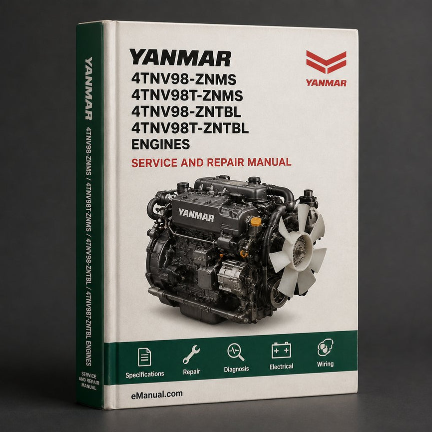 Yanmar 4TNV98-ZNMS 4TNV98T-ZNMS 4TNV98-ZNTBL 4TNV98T-ZNTBL Engines Illustrated Master Parts List Manual