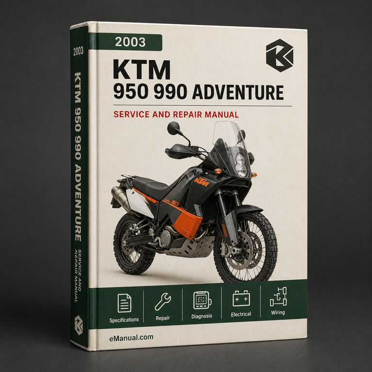 KTM 950 990 Adventure 2003-2006 Service Repair Manual