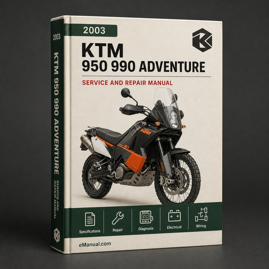KTM 950 990 Adventure 2003-2006 Service Repair Manual
