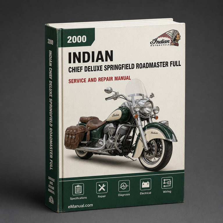 INDIAN CHIEF DELUXE SPRINGField RoadMaster Full Service & Repair Manual 2000-2003