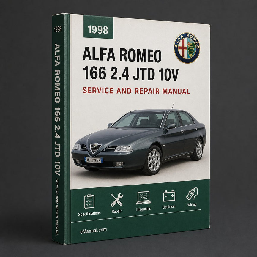 Alfa Romeo 166 2.4 JTD 10V 1998-2008 Service Repair Manual