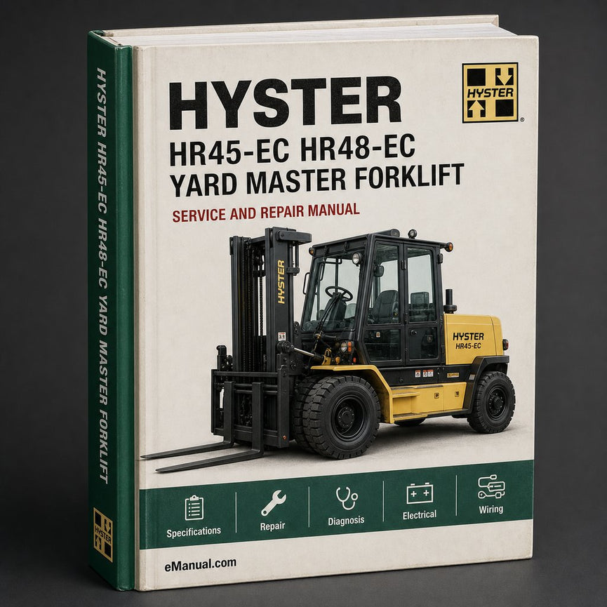 HYSTER HR45-EC HR48-EC YARD Master Forklift Service Repair Manual(A228)