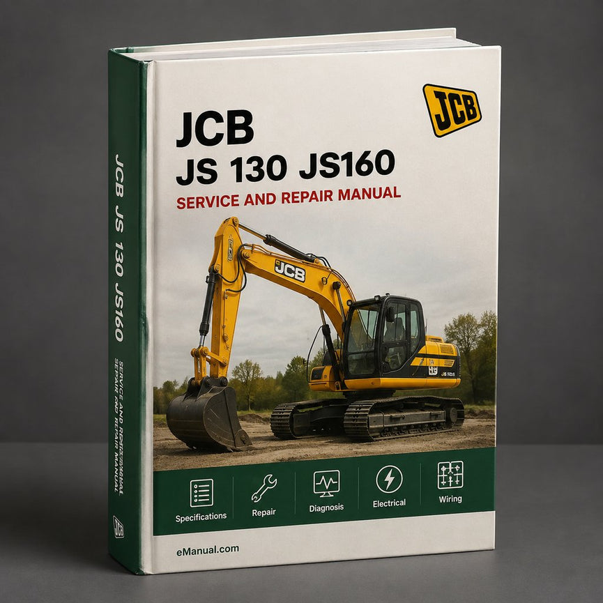 JCB JS 130 JS160 Service Repair Manual