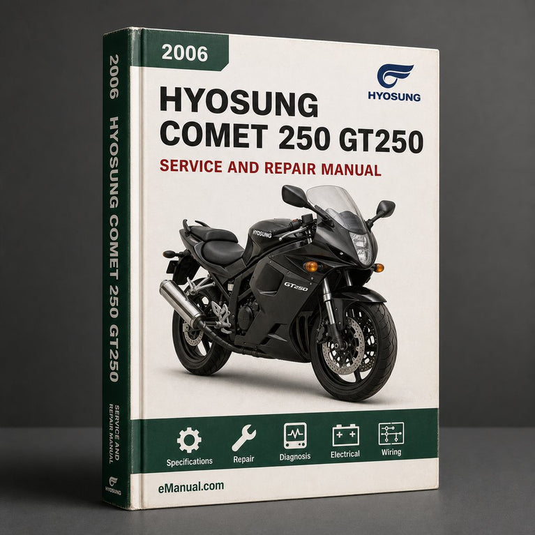Hyosung Comet 250 GT250 2006 Service Repair Manual