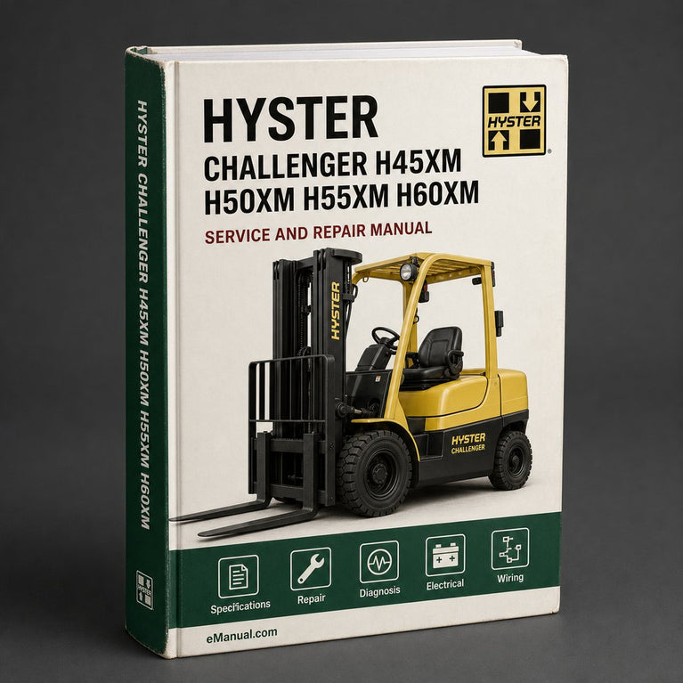 HYSTER CHALLENGER H45XM H50XM H55XM H60XM H65XM Forklift Service Repair Manual (K177 H177)