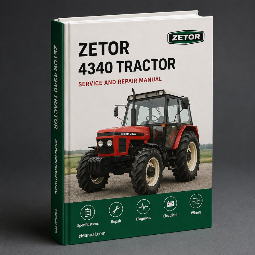 Zetor 4340 Tractor Workshop Service Repair Manual