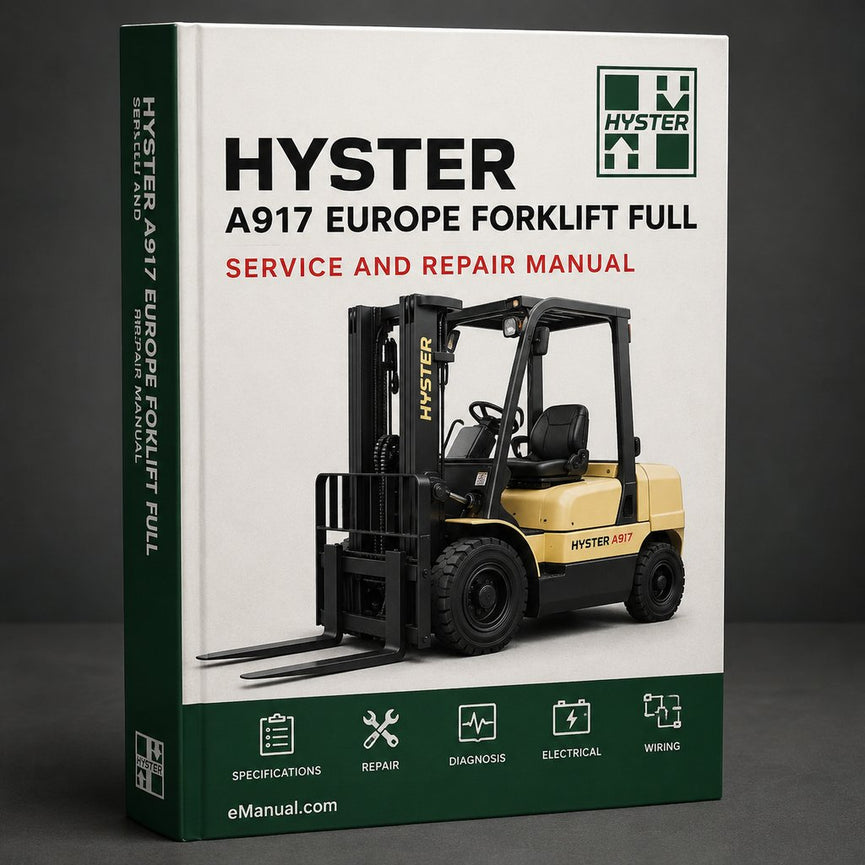 Hyster A917 Europe Forklift Full Service Repair Manual