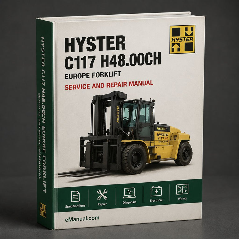 Hyster C117 (H48.00CH Europe) Forklift Service Repair Manual