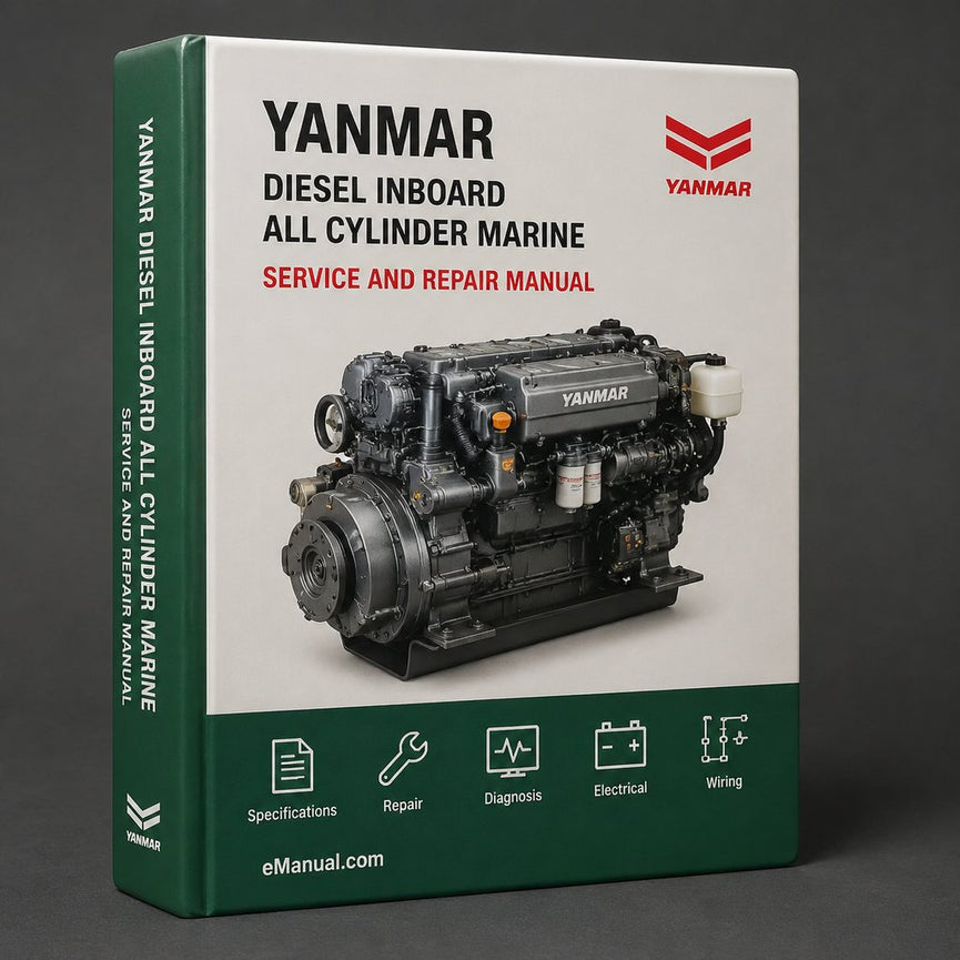 Yanmar Diesel Inboard All 1 2 & 3 Cylinder Marine 1GM 2GM 3GM Engines Complete Workshop Service Repair Manual 1980-1996