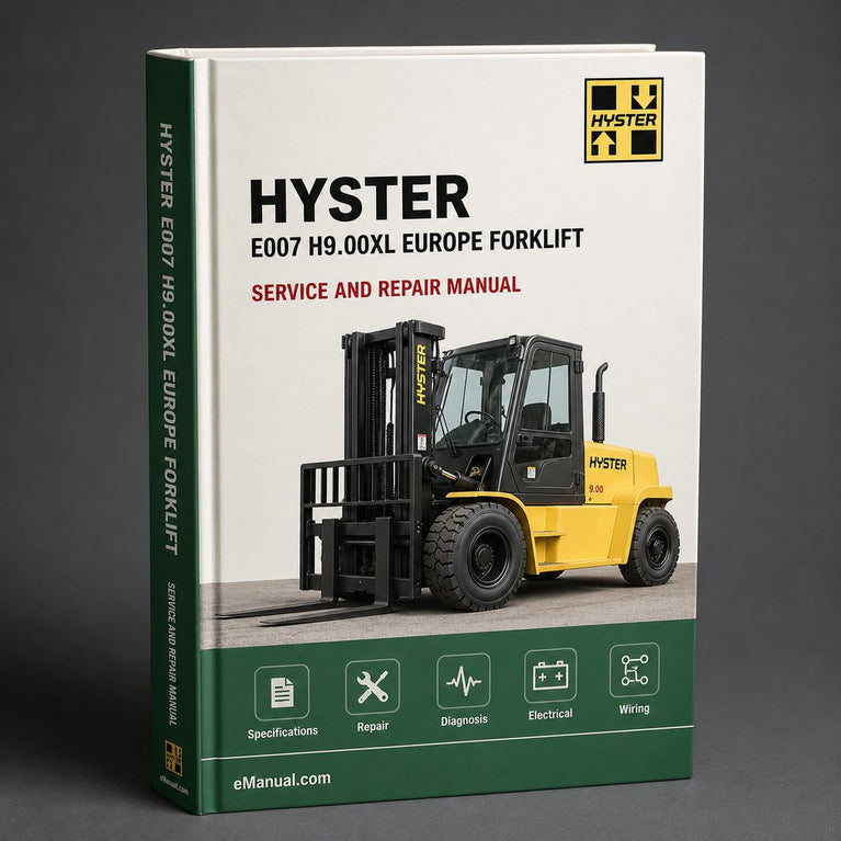 Hyster E007 (H9.00XL Europe) Forklift Service Repair Manual