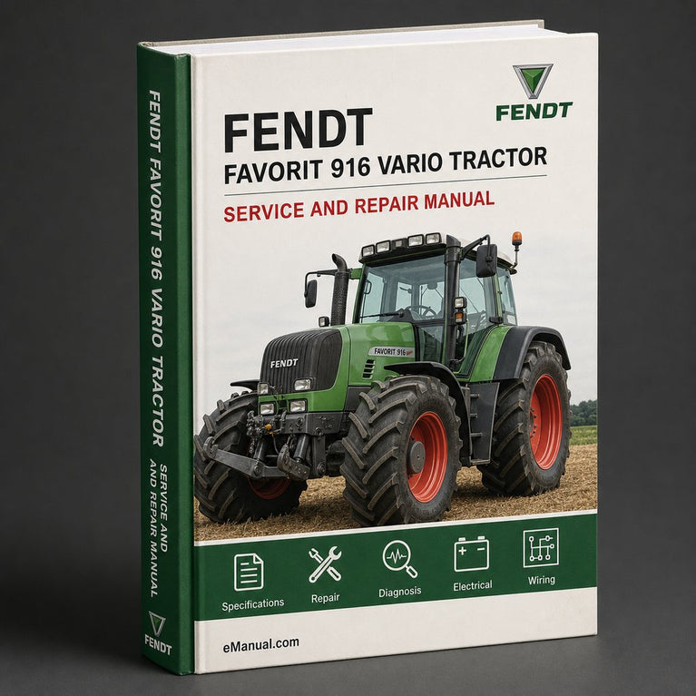 Fendt Favorit 916 Vario Tractor Workshop Service Repair Manual