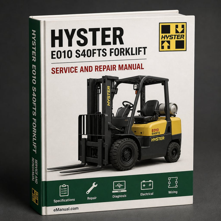 Hyster E010 (S40FTS) Forklift Service Repair Manual