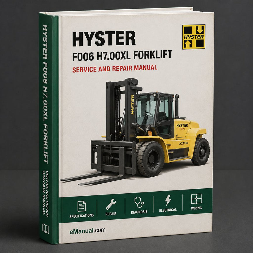 Hyster F006 H7.00XL Forklift Service Repair Manual