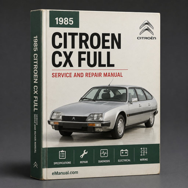 Citroen CX 1985 Full Service Repair Manual