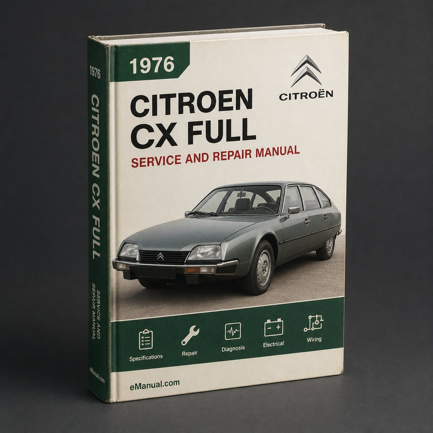 Citroen CX 1976 Full Service Repair Manual