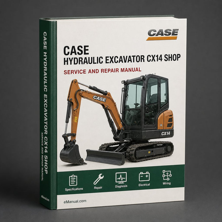 case Hydraulic excavator CX14 Shop Service Workshop Manual