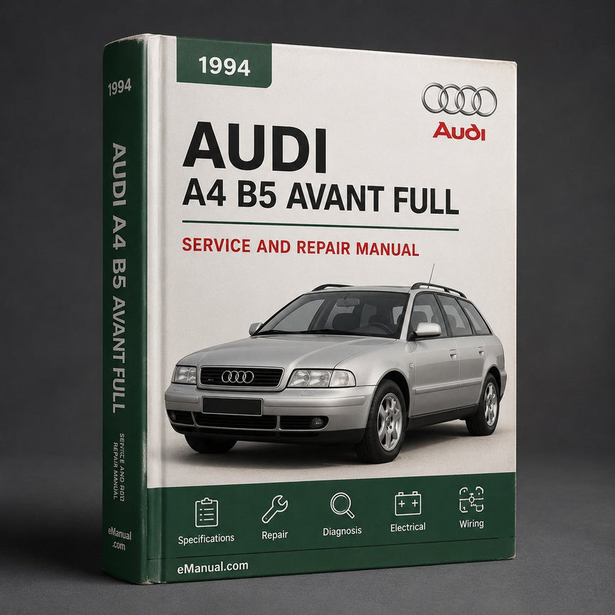 Audi A4 B5 Avant 1994 Full Service Repair Manual