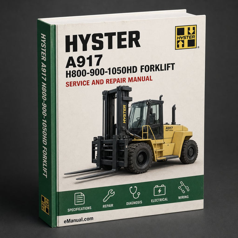 Hyster A917 (H800-900-1050HD) Forklift Service Repair Manual