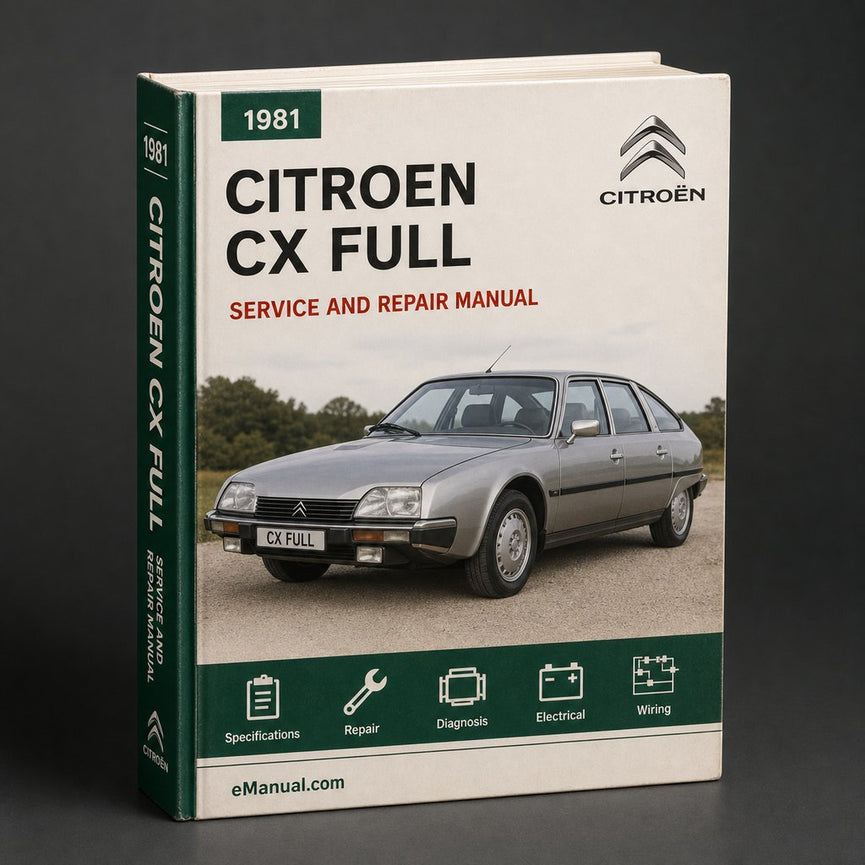 Citroen CX 1981 Full Service Repair Manual