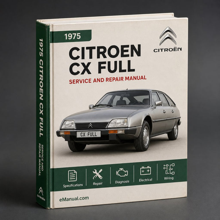 Citroen CX 1975 Full Service Repair Manual