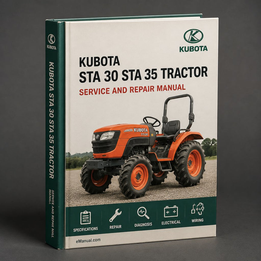 Kubota Sta 30 Sta 35 Tractor Service Repair Manual