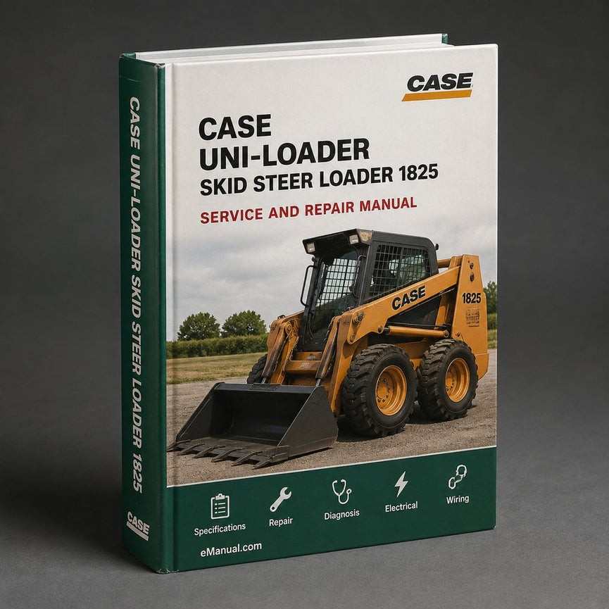 Case Uni-Loader Skid Steer Loader 1825 Service Repair Manual