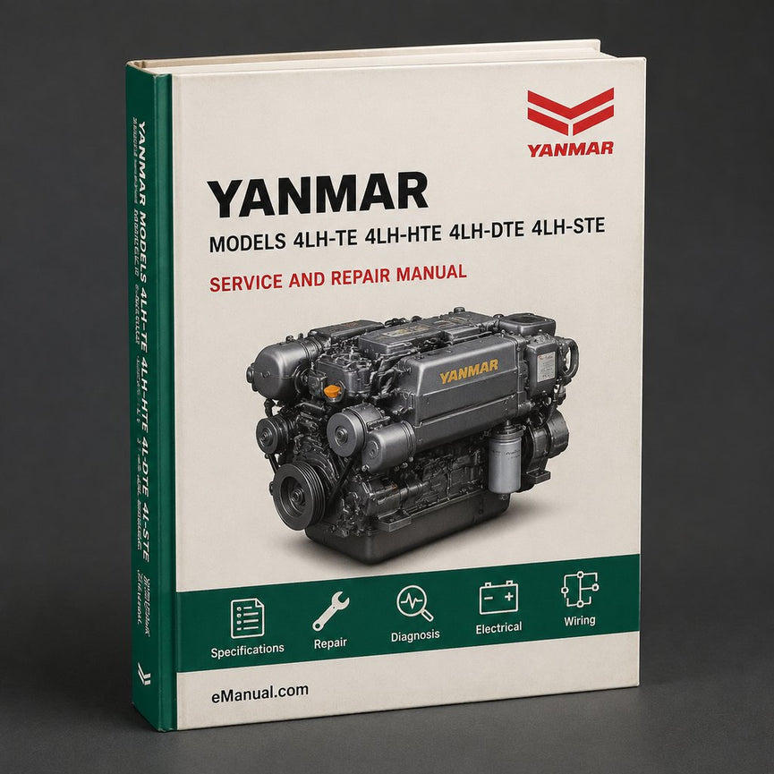 Yanmar Models 4LH-TE 4LH-HTE 4LH-DTE 4LH-STE Marine Engine Repair Manual