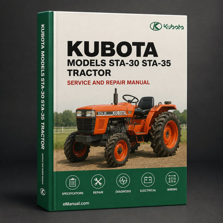 Kubota Models STA-30 STA-35 Tractor Repair Manual