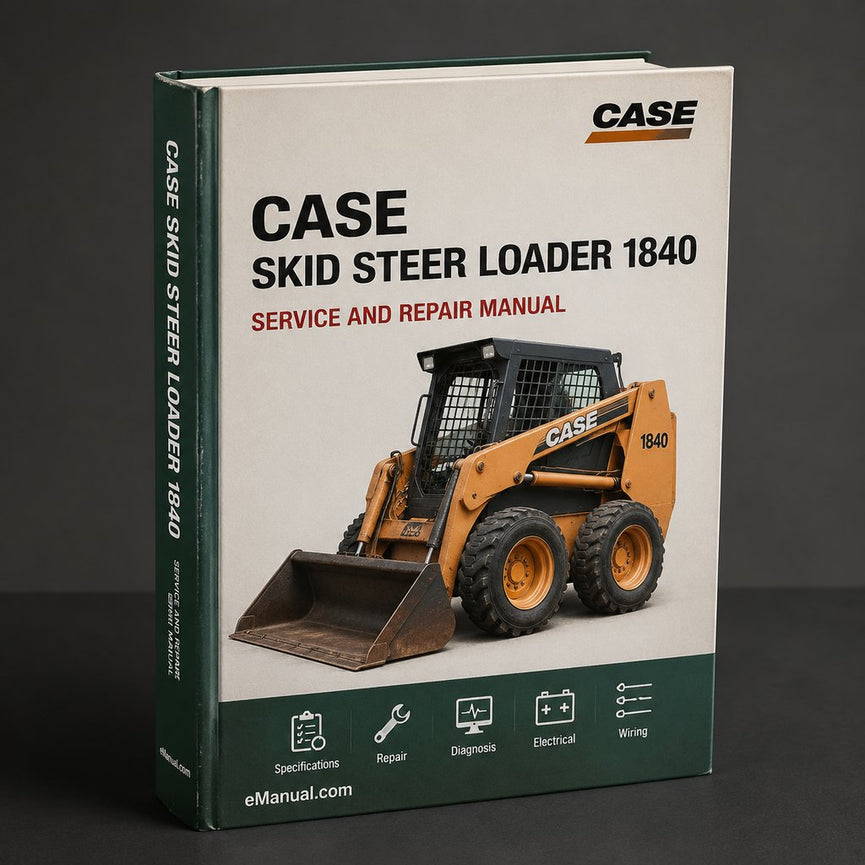 Case Skid Steer Loader 1840 Service Repair Workshop Manual