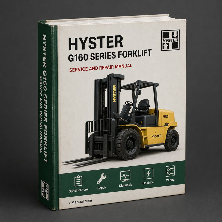 Hyster G160 Series Forklift Complete Workshop Service Repair Manual