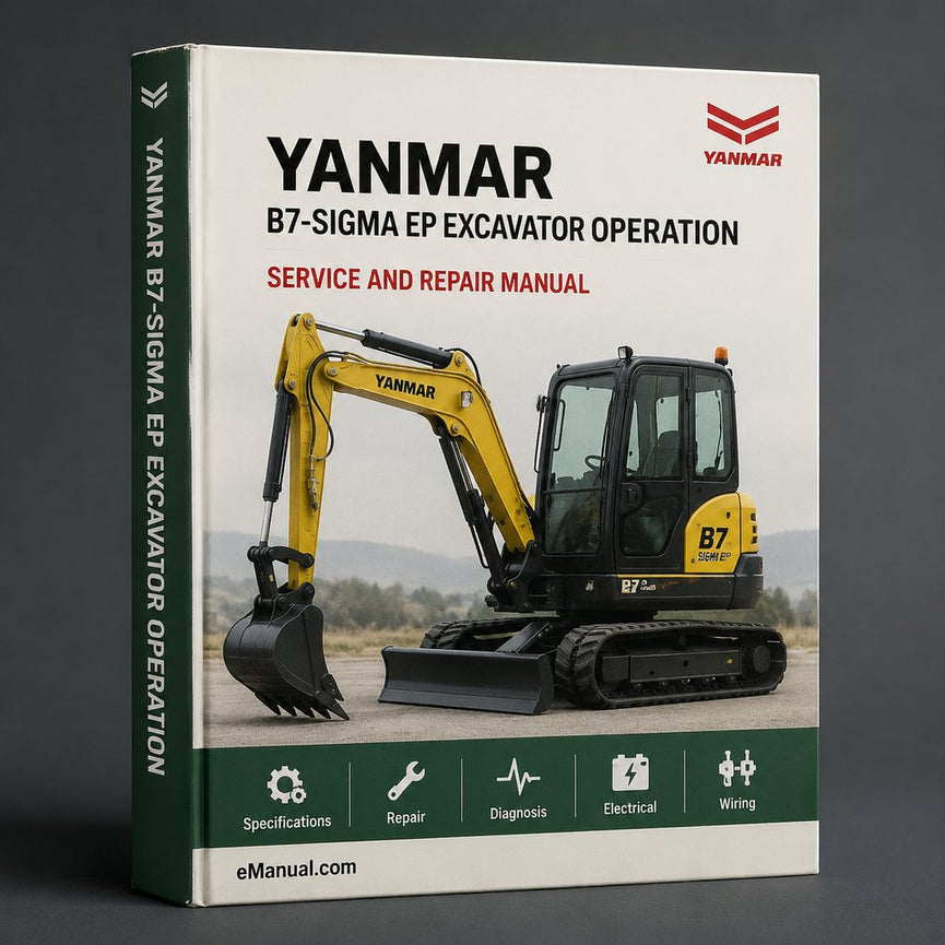Yanmar B7-Sigma (EP) Excavator Operation & Maintenance Manual
