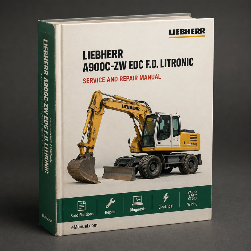 Liebherr A900C-ZW EDC F.D. Litronic Service Repair Manual