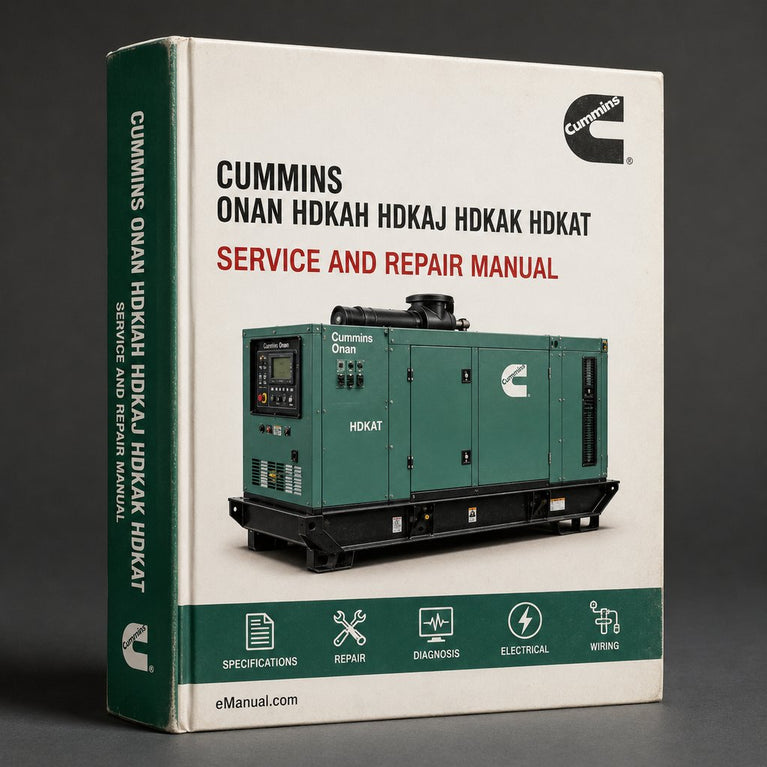 Cummins Onan HDKAH HDKAJ HDKAK HDKAT KDKAU HDKAV Generator Sets Service Repair Workshop Manual PDF