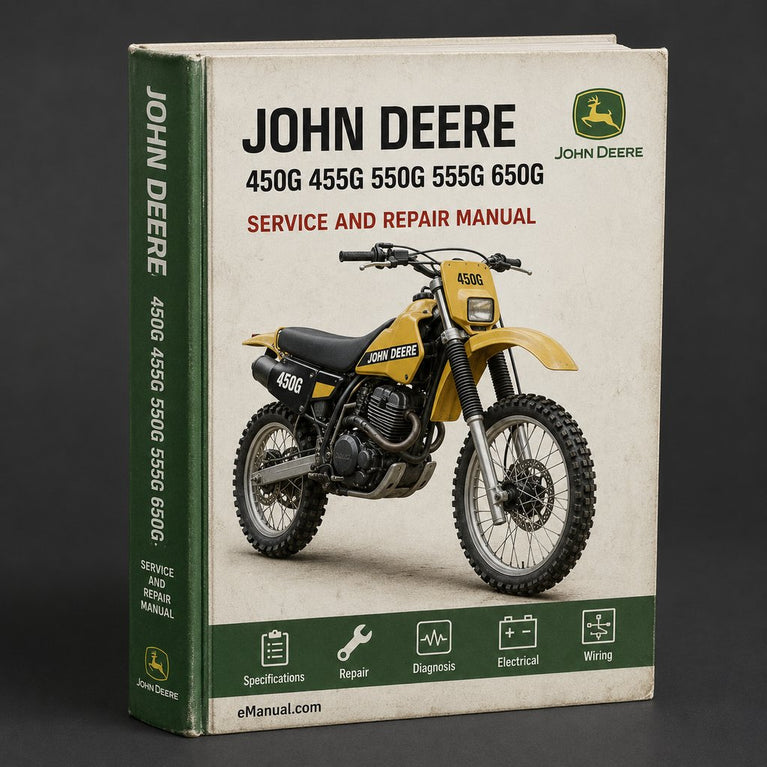 John Deere 450G 455G 550G 555G 650G Crawler Repair Technical Service Manual TM1404 - Improved - PDF