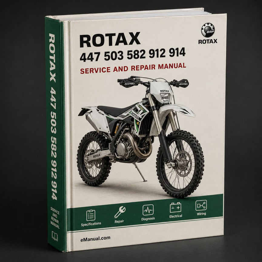 Rotax 447 503 582 912 914 Aircraft Engine Service Repair Workshop Manual PDF