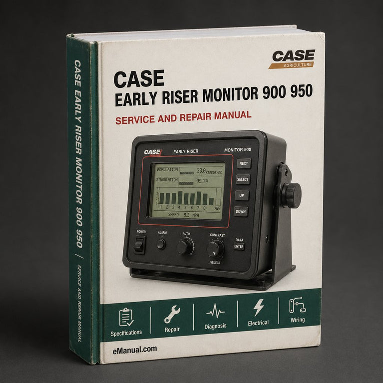 Case Early Riser Monitor 900 950 Planter Operators Manual PDF