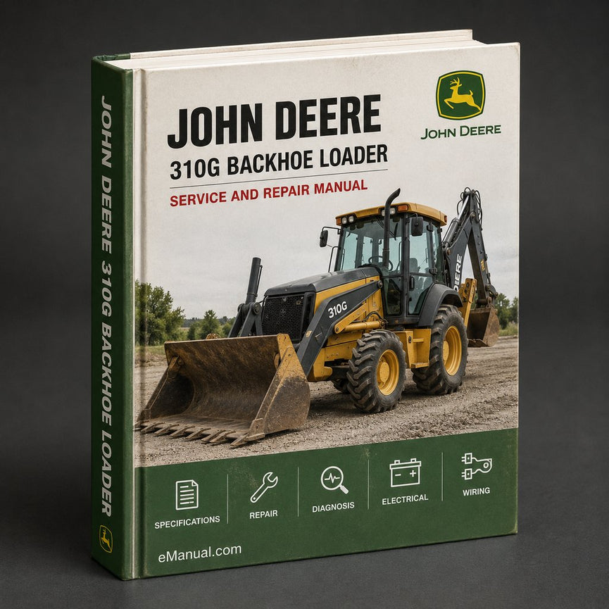 John Deere 310G Backhoe Loader Complete Workshop Service Repair Manual PDF