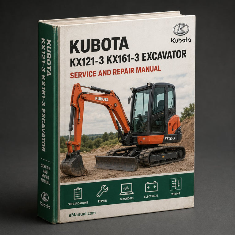 KUBOTA KX121-3 KX161-3 Excavator Workshop Service Repair Manual PDF
