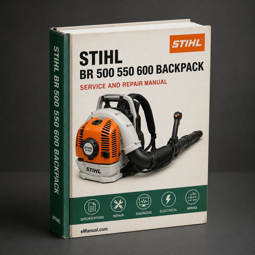 STIHL BR 500 550 600 BACKPACK BLOWER Repair Manual PDF
