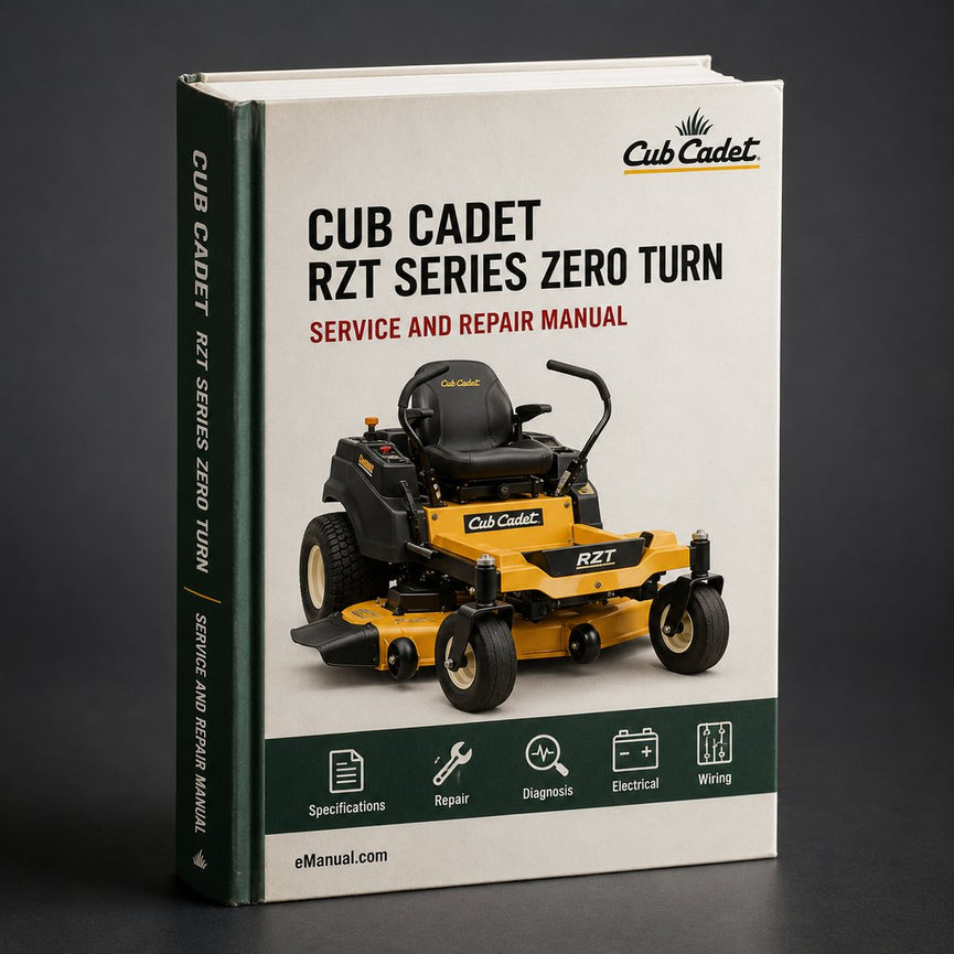 Cub Cadet Rzt Series Zero Turn Workshop Service Repair Manual PDF