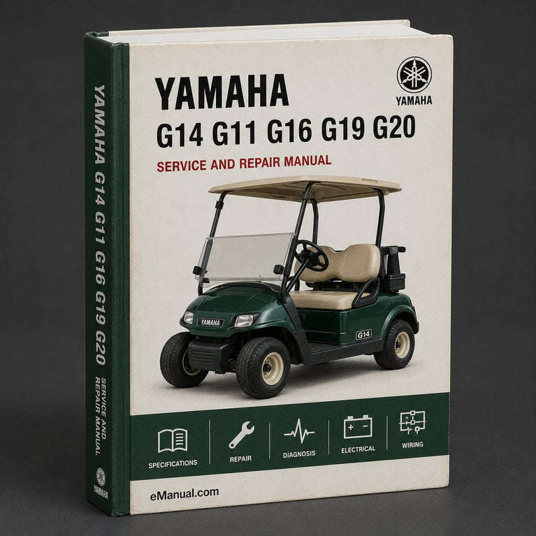Yamaha G14 G11 G16 G19 G20 Golf Car Full Service & Repair Manual PDF