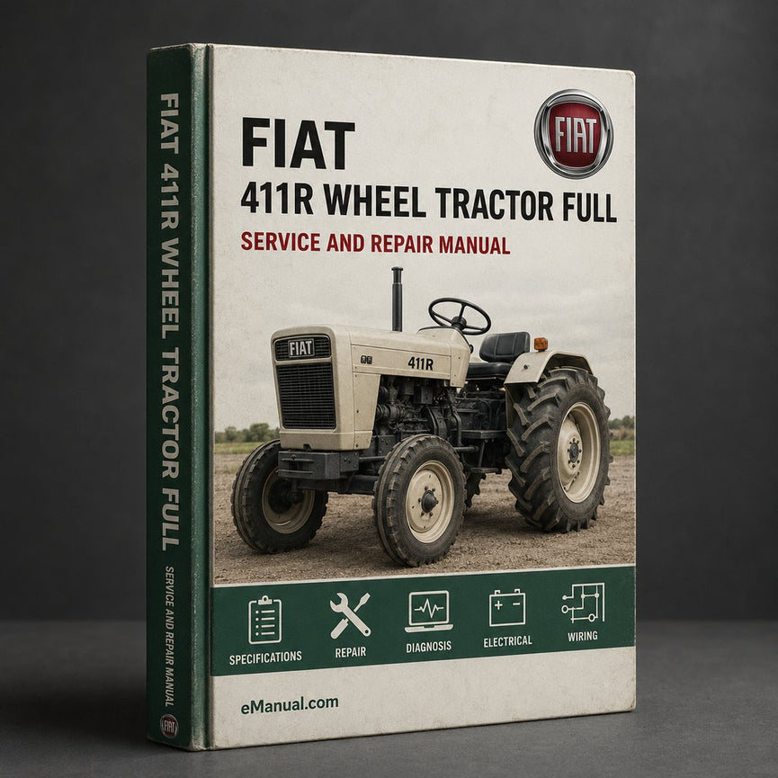 Fiat 411R Wheel Tractor Full Service Repair Manual PDF