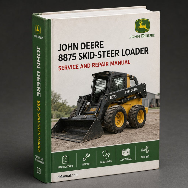JOHN DEERE 8875 SKID-Steer Loader Repair Manual PDF