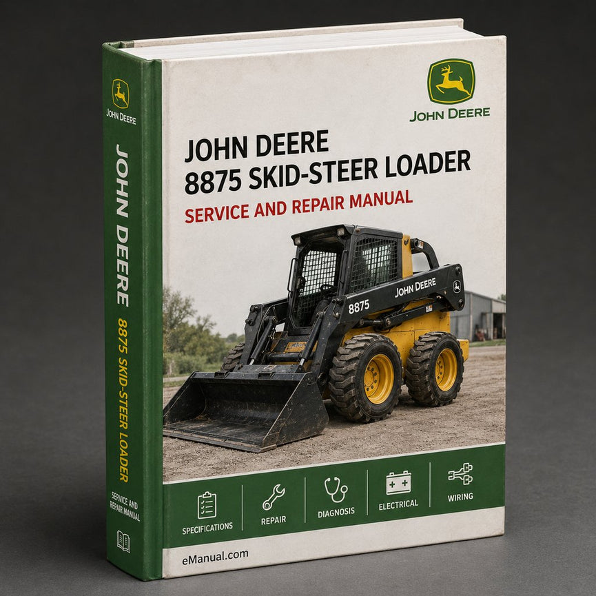 JOHN DEERE 8875 SKID-Steer Loader Repair Manual PDF
