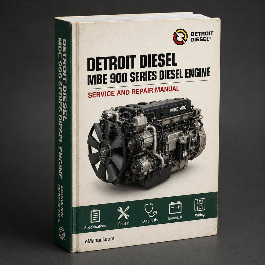 Detroit Diesel Mbe 900 Series Diesel Engine Full Service Repair Manual