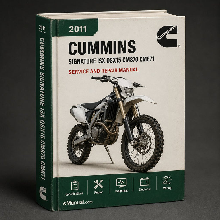 Cummins Signature ISX QSX15 CM870 CM871 CM570 Series Diesel Engine 2011-2017 Service Repair Workshop Manual PDF