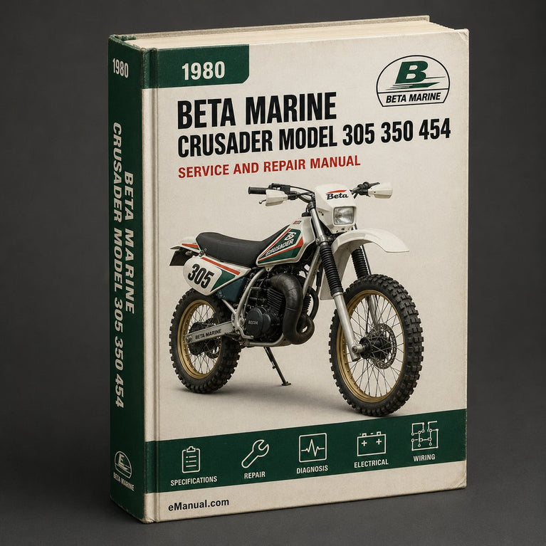 Crusader Model 305 350 454 502 V8 Marine Engine 1980-1992 Service Repair Workshop Manual PDF